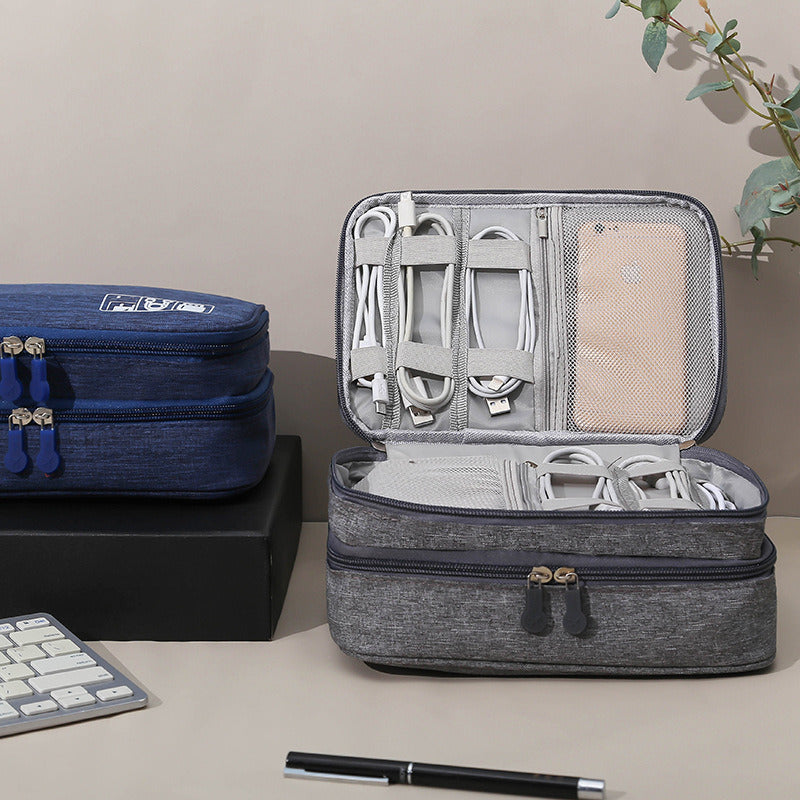 Waterproof Multi-Function Digital Package Headphone Storage Box Cable Organizer Bag USB Storage Bag Cable Cord Organizer Bag Cable Organizer Travel Bag - WoodPoly.com