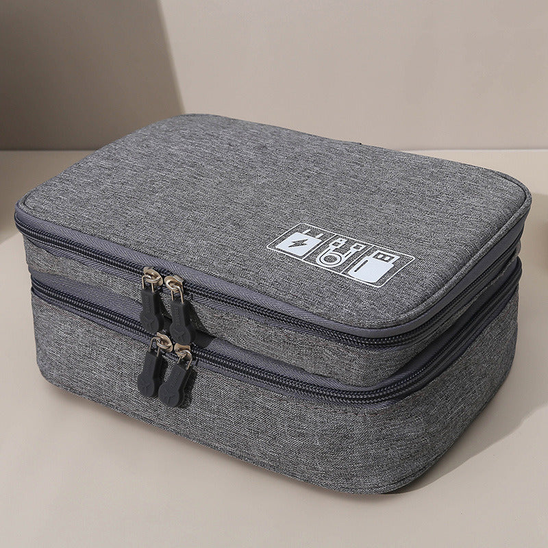 Waterproof Multi-Function Digital Package Headphone Storage Box Cable Organizer Bag USB Storage Bag Cable Cord Organizer Bag Cable Organizer Travel Bag - WoodPoly.com