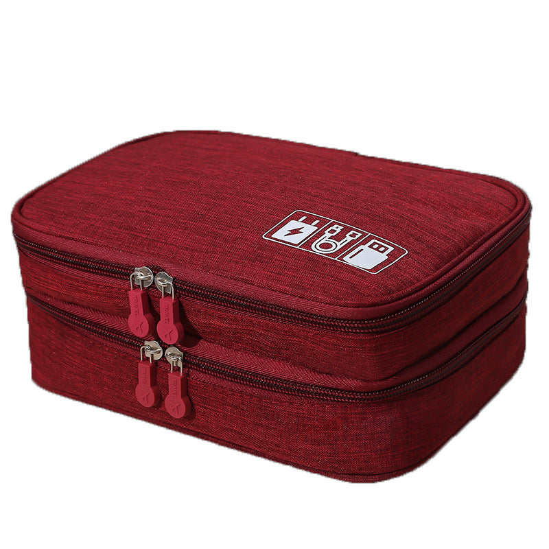 Waterproof Multi-Function Digital Package Headphone Storage Box Cable Organizer Bag USB Storage Bag Cable Cord Organizer Bag Cable Organizer Travel Bag - WoodPoly.com