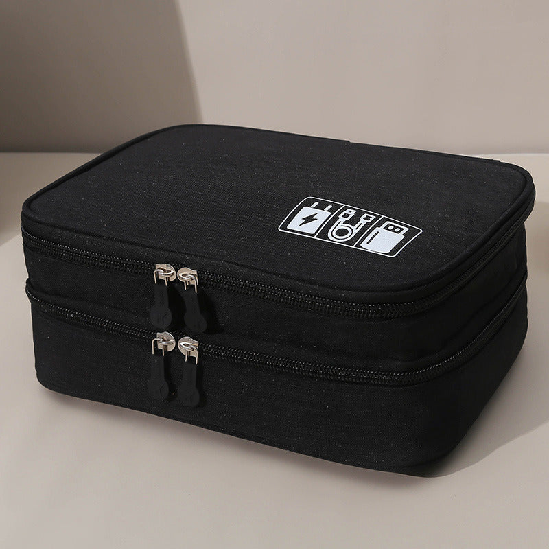 Waterproof Multi-Function Digital Package Headphone Storage Box Cable Organizer Bag USB Storage Bag Cable Cord Organizer Bag Cable Organizer Travel Bag - WoodPoly.com