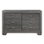 Wooden Bedroom Furniture Gray Finish 1pc Dresser of 6x Drawers Contemporary Design Rustic Aesthetic