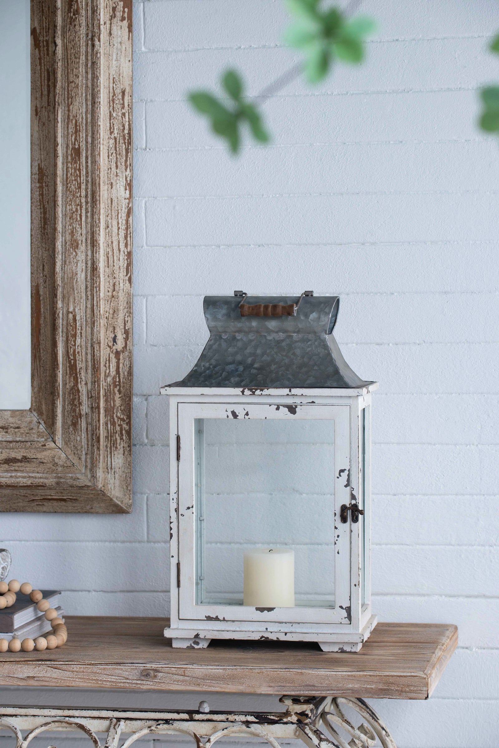 Wooden Candle Lantern Decorative, Hurricane Lantern Holder Decor for Indoor Outdoor, Home Garden Wedding