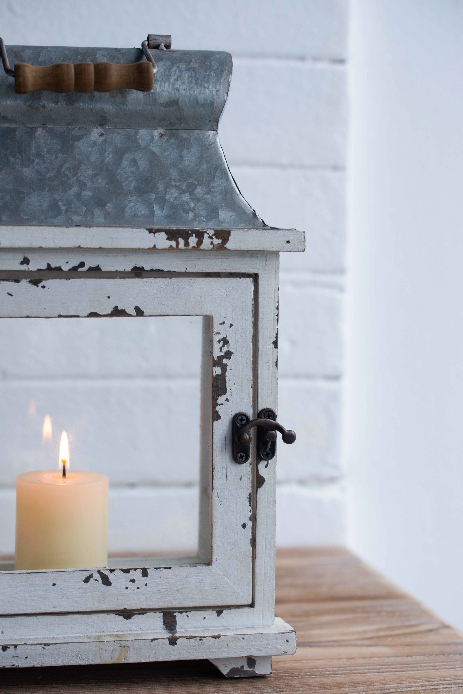 Wooden Candle Lantern Decorative, Hurricane Lantern Holder Decor for Indoor Outdoor, Home Garden Wedding