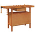 Workbench with Drawer and Vices 48.8"x20.5"x32.7" Solid Wood Acacia