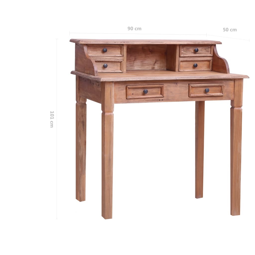 Writing Desk with Drawers 35.4